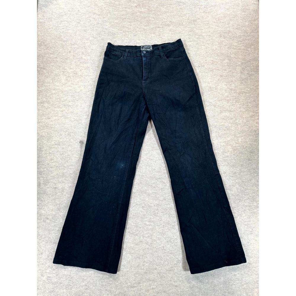 NYDJ Not Your Daughter's Jeans Womens 12 Black Bootcut Rhinestone 700BR30 USA